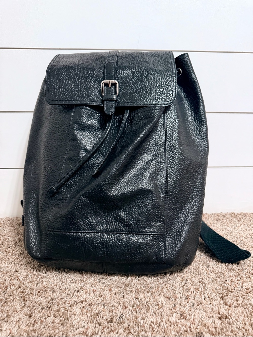 Cole Haan pebbled leather backpack